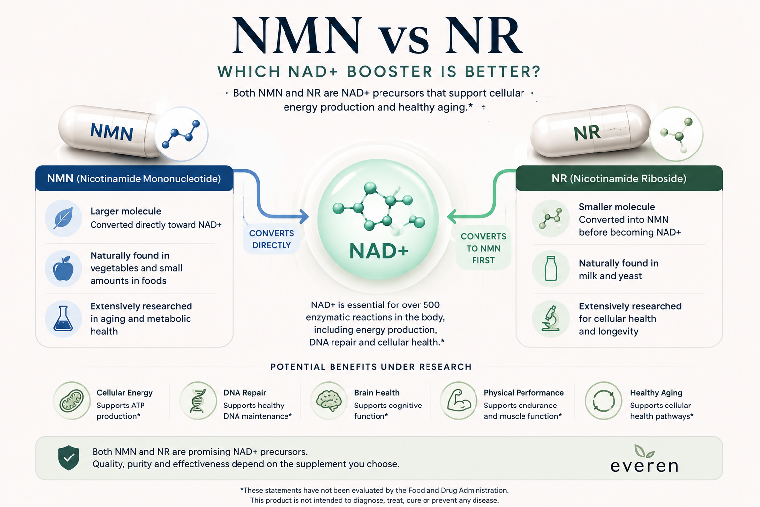 NMN vs NR: Which NAD+ Booster Is Better?