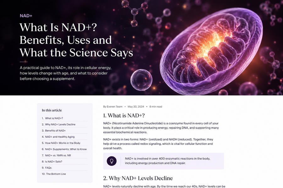 What Is NAD+? Benefits, Uses and What the Science Says